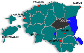 JÕGEVAMAA MAP